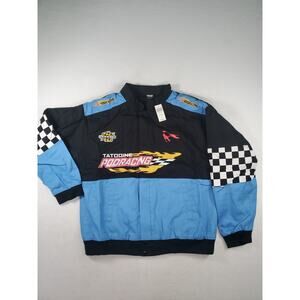 Star Wars Pod Racing Jacket Blue Black Tatooine Embroidered Full Zip Size XL